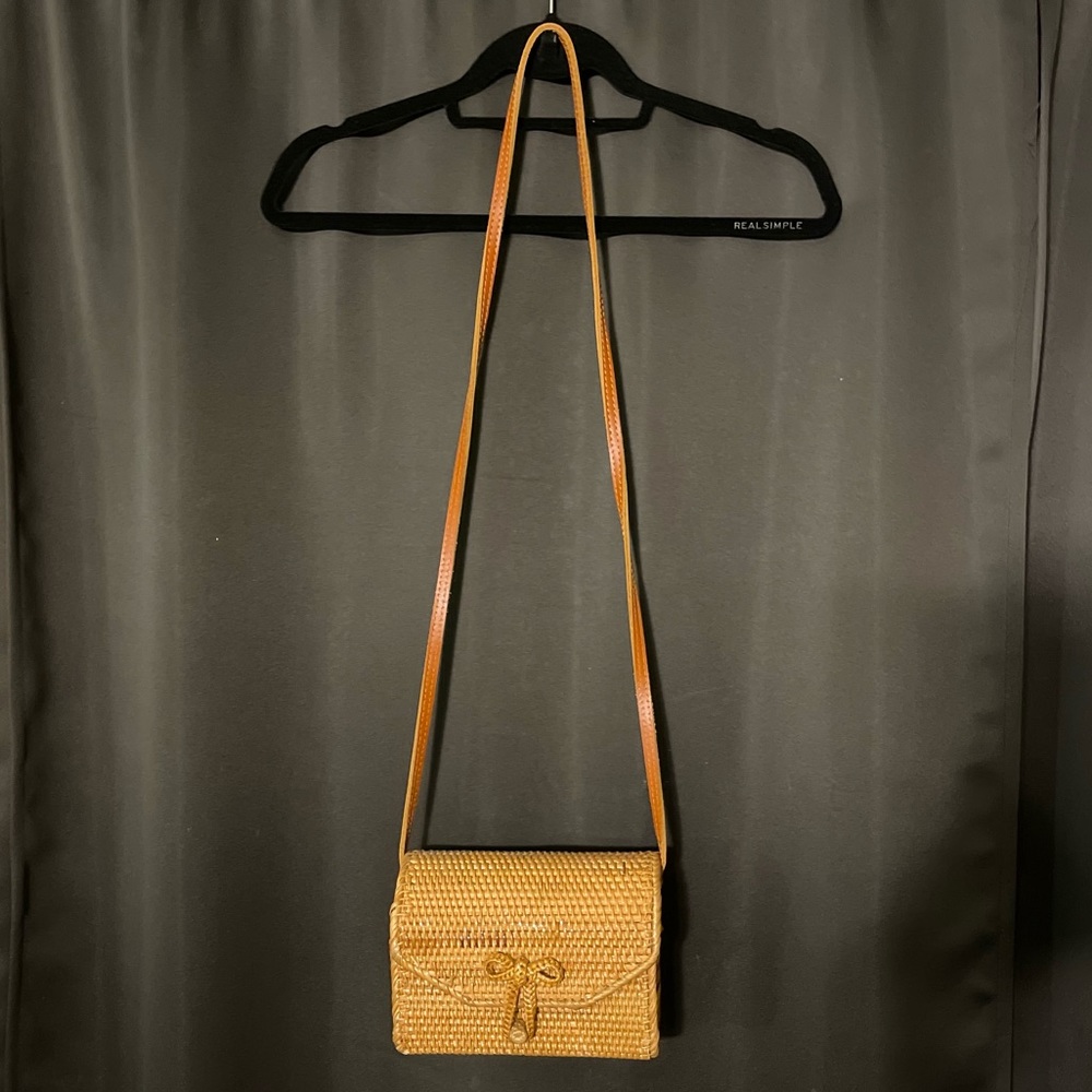 BoHo Crossbody wicker bag